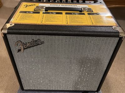 Fender Rumble 40 Bass Guitar Amplifier Combo - New with custom cover