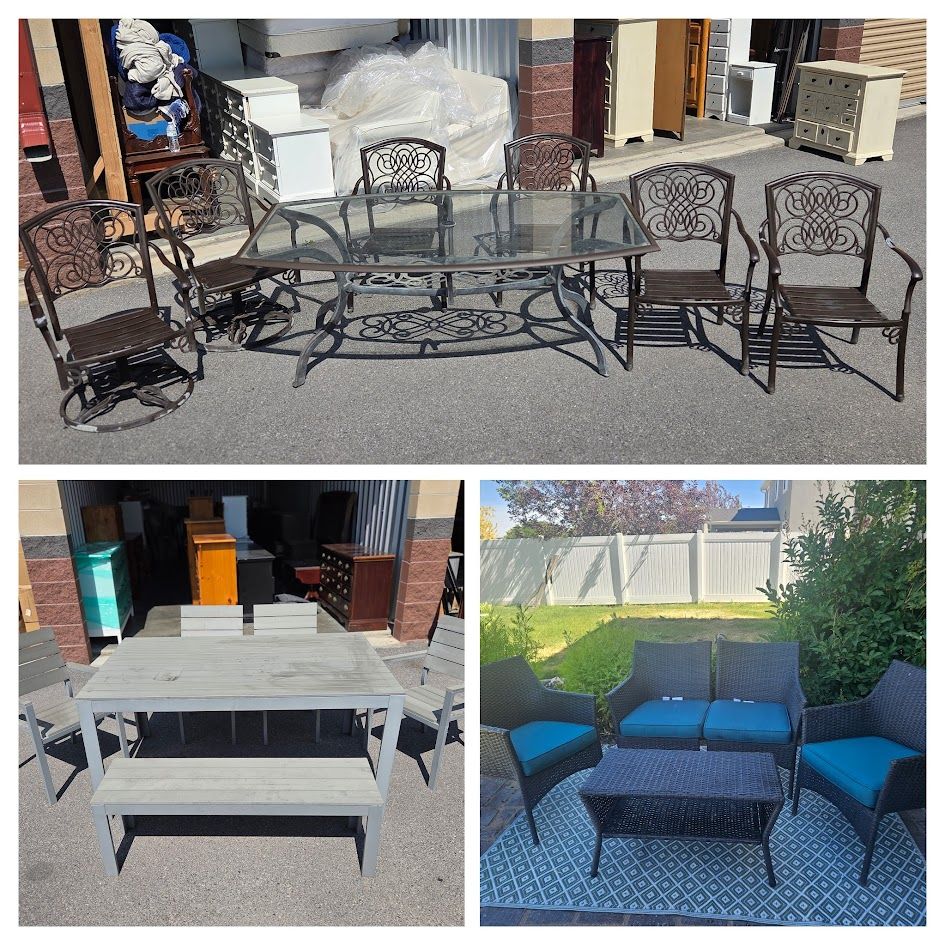 3 Different Patio Sets Available