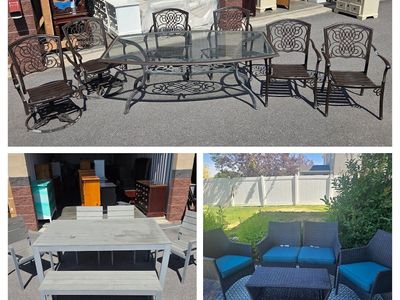 3 Different Patio Sets Available