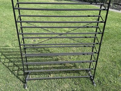 9 Shelf Rolling Shoe Rack