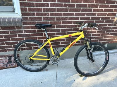 Trek 8000 Aluminum Series Mountain Bike - Yellow, Hardtail