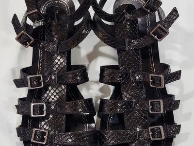 Antonio Melani Gladiator Leather Sandals (Size 7)