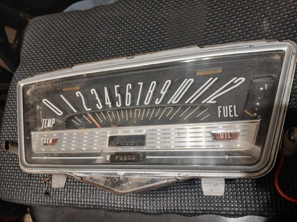 1966 impala speedo cluster with gauges