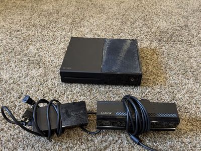 Microsoft Xbox One Console with Power Supply and Kinect Sensor