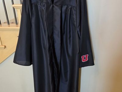 University of Utah (U of U) Graduation Cap, Gown, Cords, Josten's, 6'1" - 6'3"