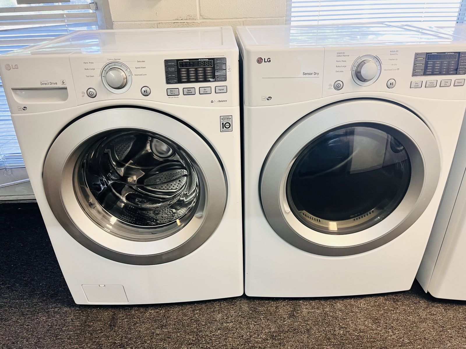Lg ultra capacity washer and dryer set