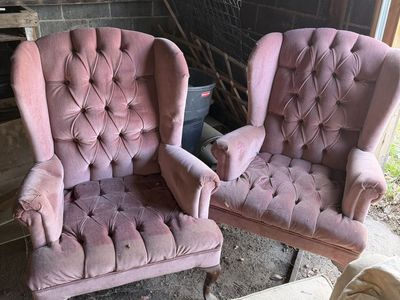 Pair Of Wingback Chairs