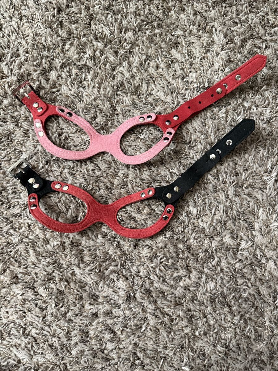 2 teacup or xsmall dog or cat harness pink red and