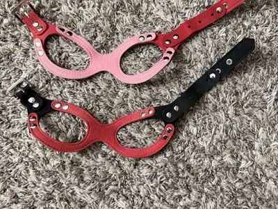 2 teacup or xsmall dog or cat harness pink red and