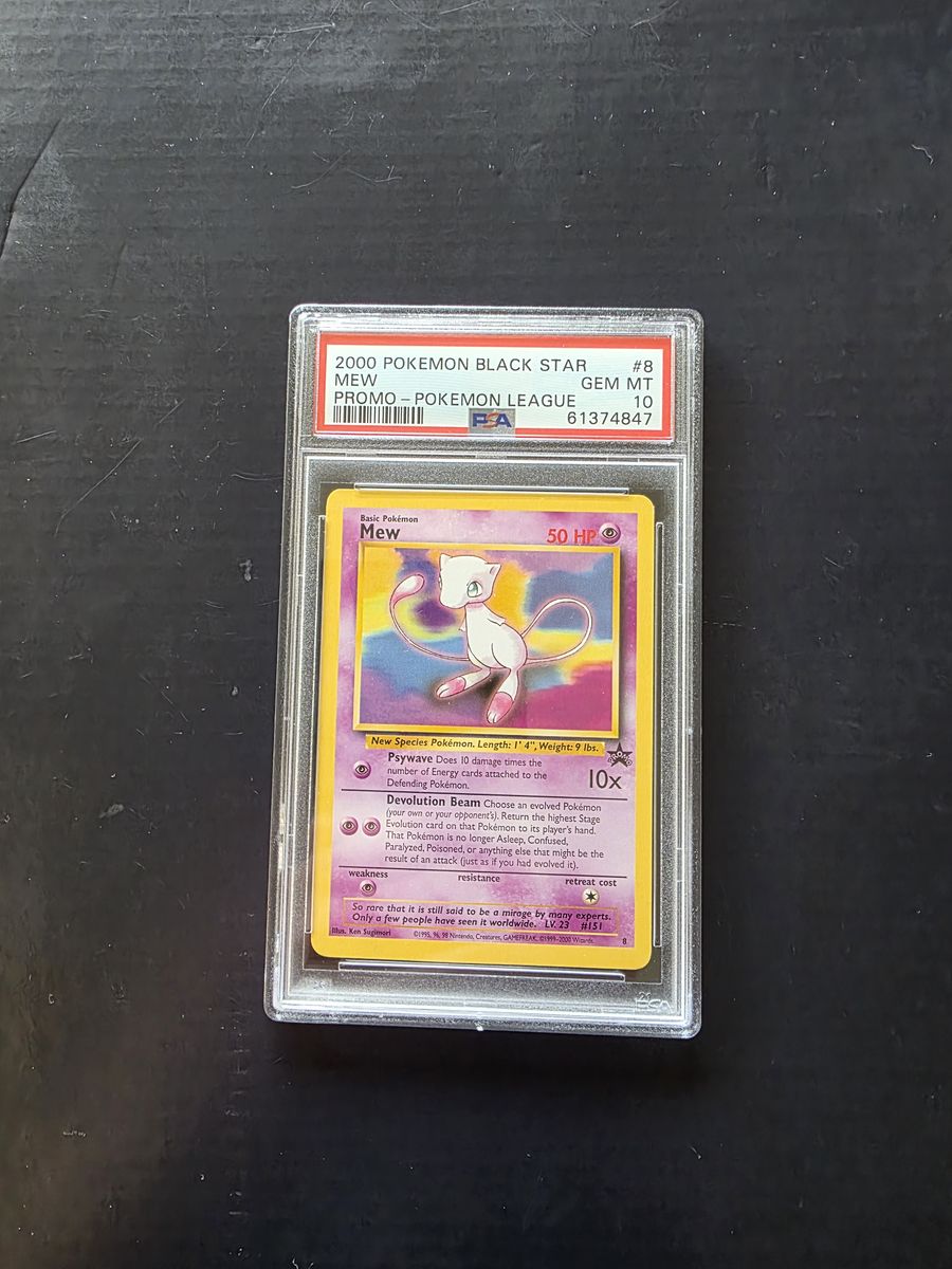 PSA 10 Mew #8 Black Star Promo - 2000 Pokémon League Promo