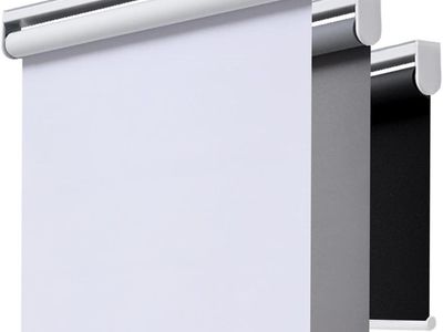 AOSKY WHITE Cordless 100% Blackout Roller Shade 47 X 72 with Thermal Insulation and Anti-UV Coating