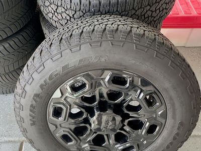 4 Goodyear Wrangler LT275/65R20 on 20" 8 lug 3/4 or 1 Ton Wheels