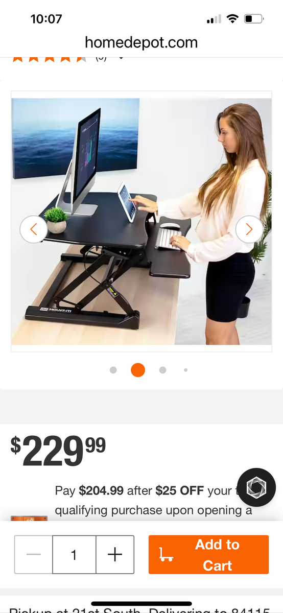 Vivo Adjustable desk top