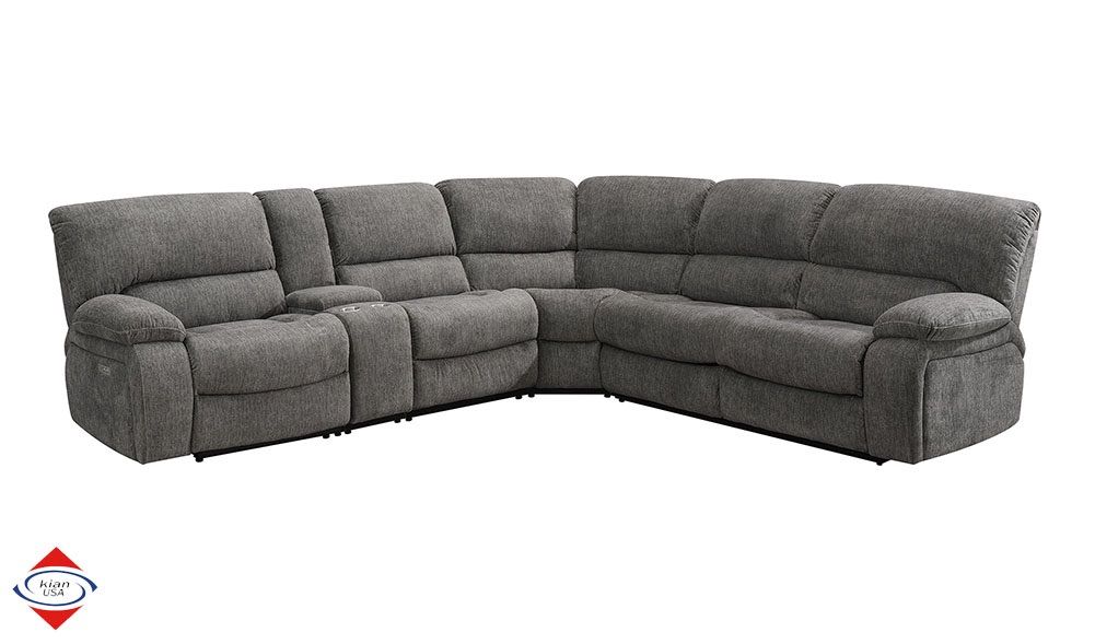 BRAND NEW! Grey Power Motion Sectional