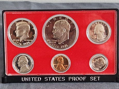 Silver 1776 - 1976 US Silver Bicentennial Proof 6 Coin Set