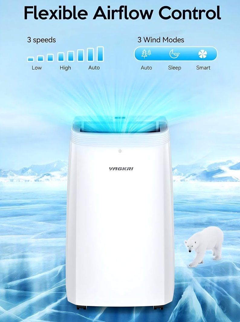 12,000 BTU Portable Air Conditioner, 3-in-1 AC wit