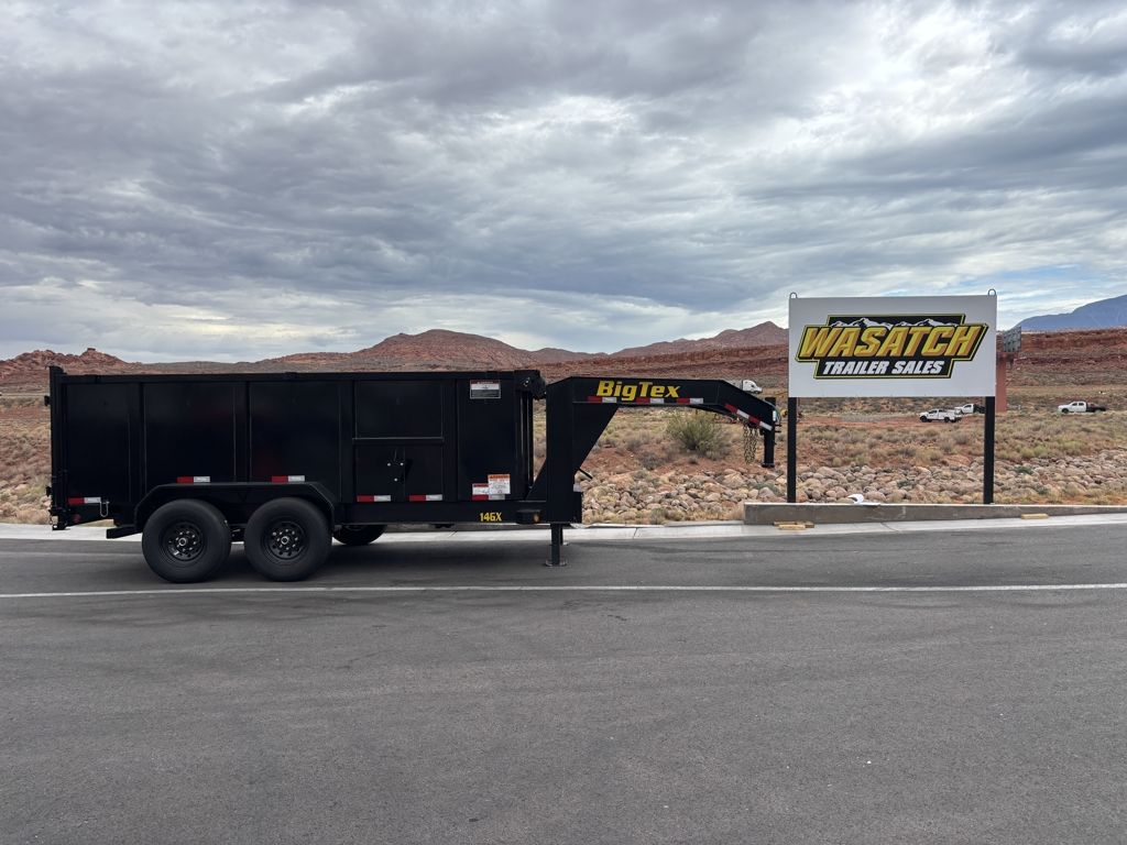 2026 Big Tex Trailers 7' x 14' 15.9K Heavy Duty Tandem Axle Gooseneck Dump Trailer