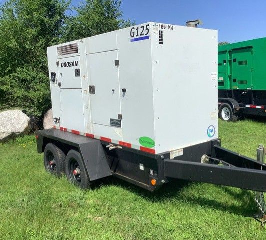 2018 Doosan G125 Mobile Generator Set 
