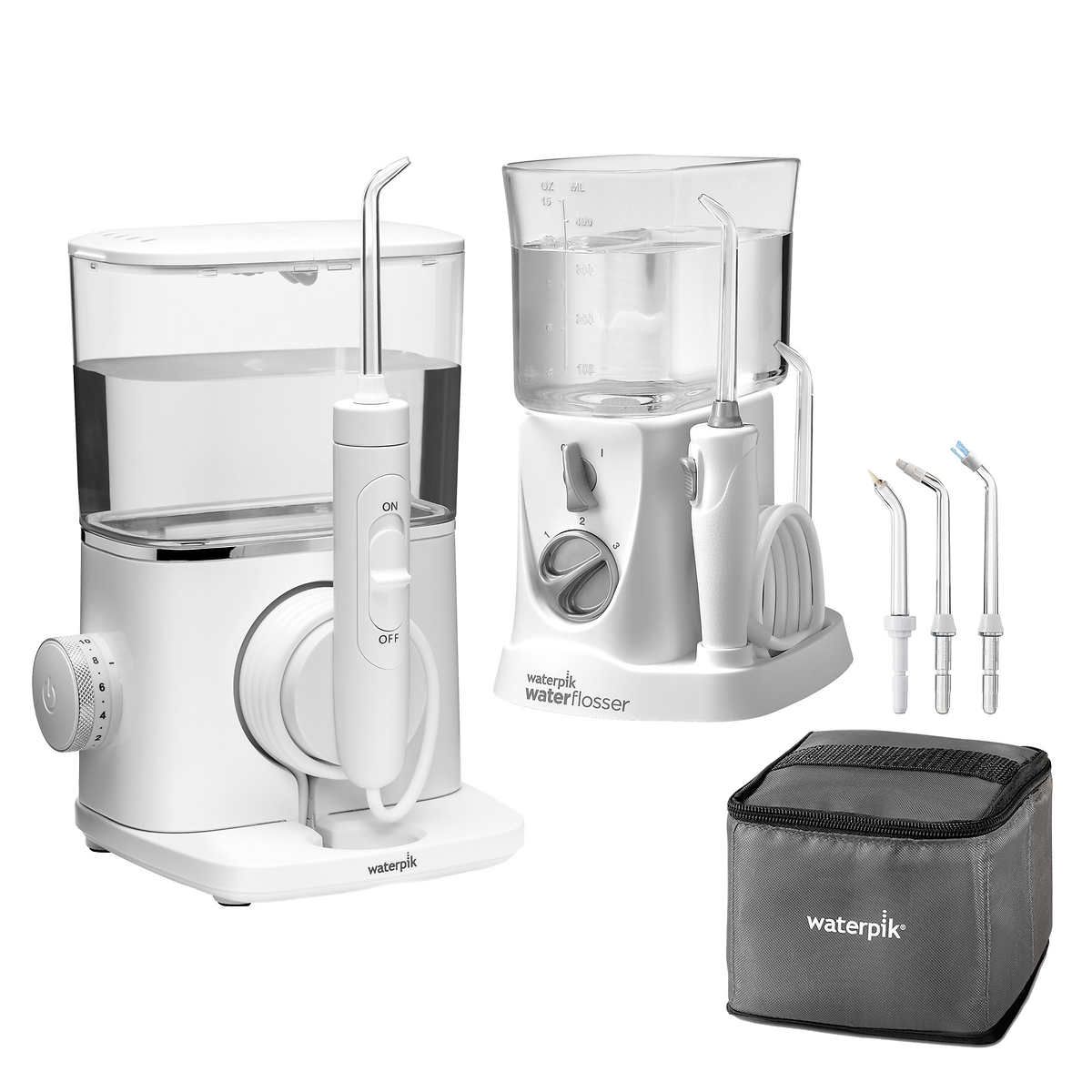Waterpik Evolution WF-07W010 and Nano WP-310 Water Flosser Combo Pack 5978082 #7605