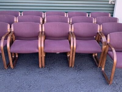 14 STEELCASE UPHOLSTERED GUEST CHAIRS