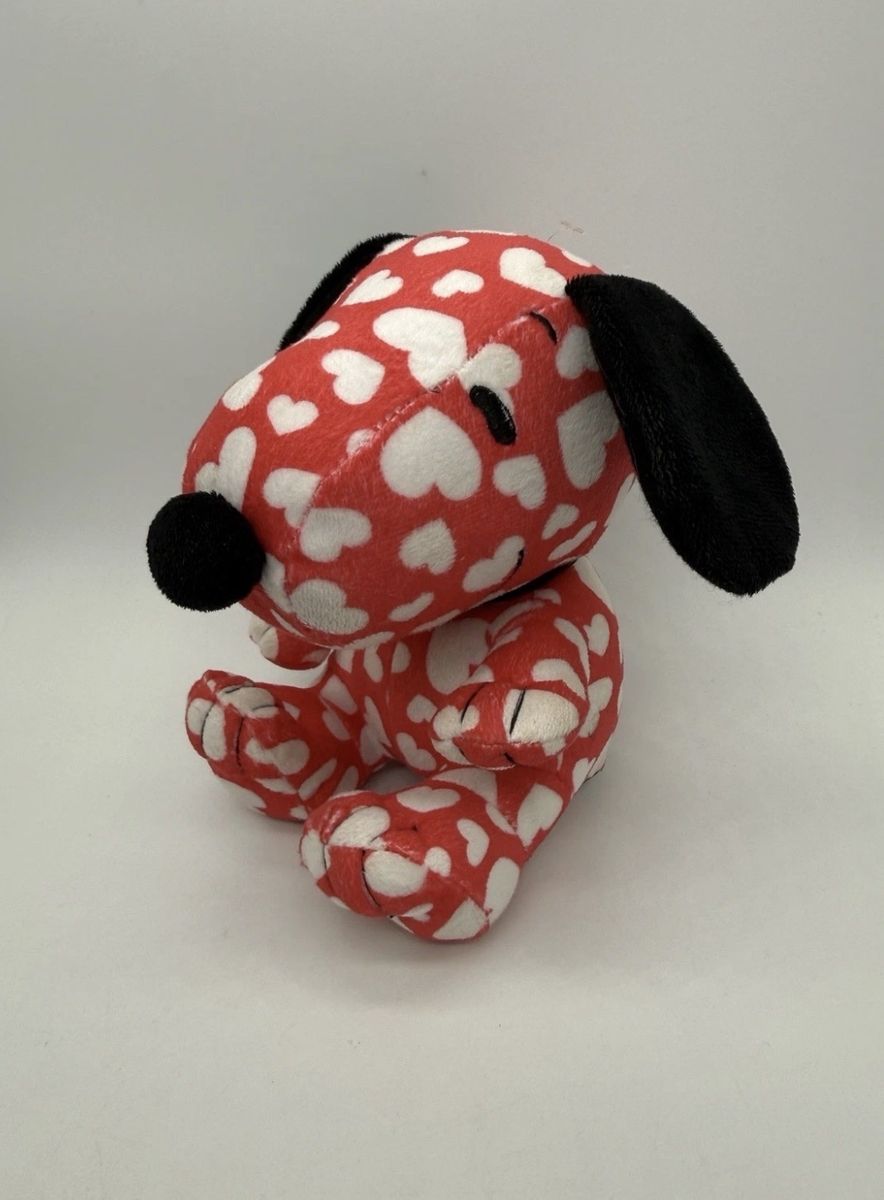 Hallmark Peanuts Snoopy HEARTS 6" Valentine plush Red & White