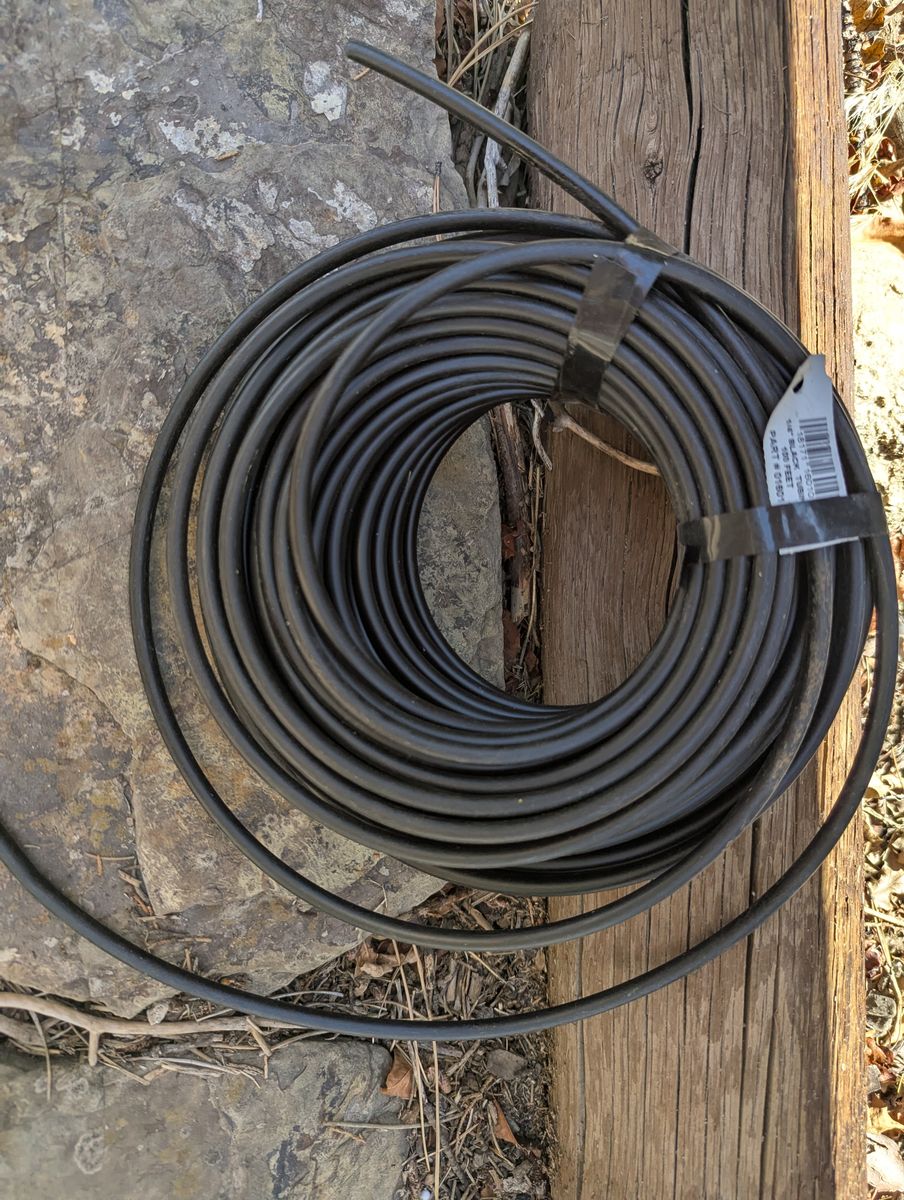 1/4" black tubing 100 feet