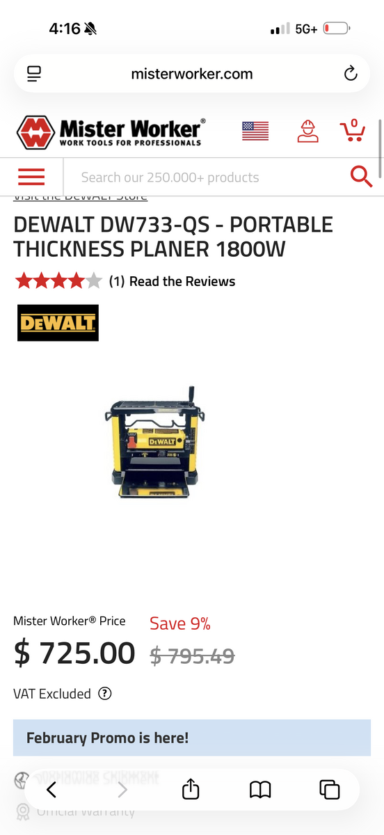 Dewalt Planer