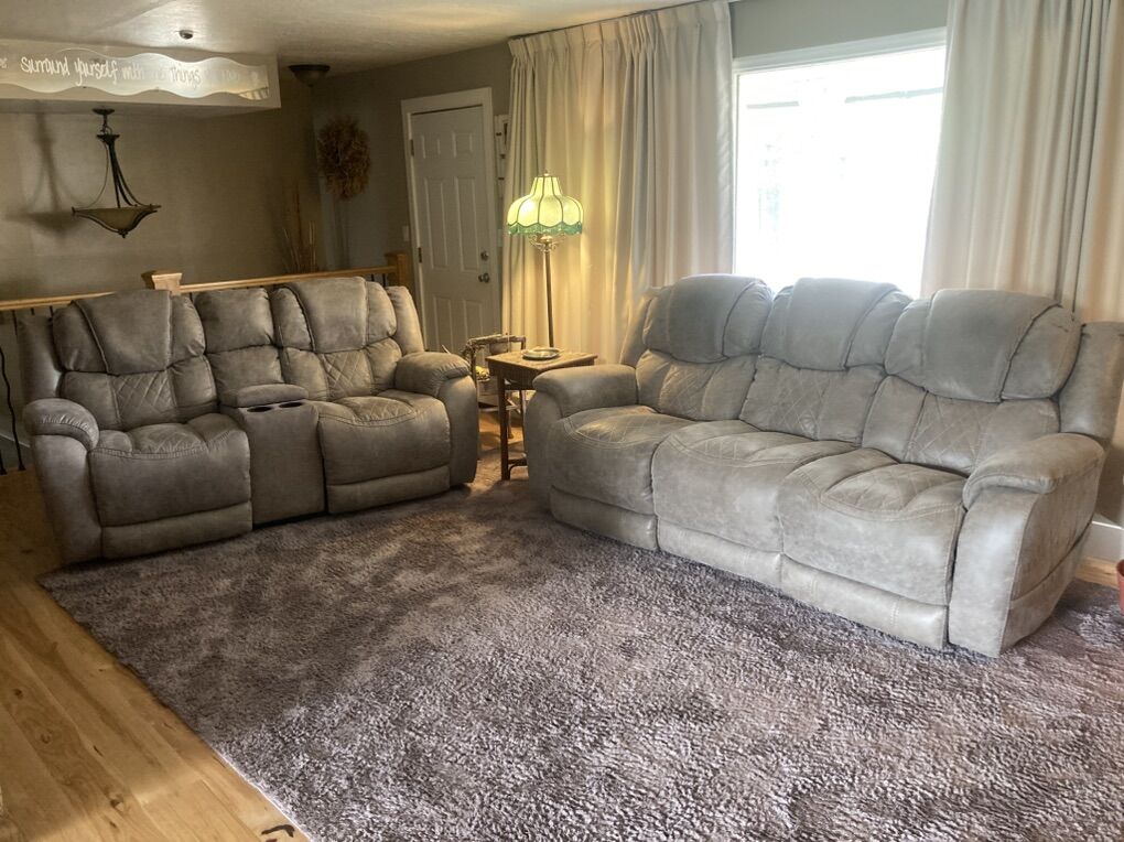 Power Reclining Couch, Loveseat And Recliner