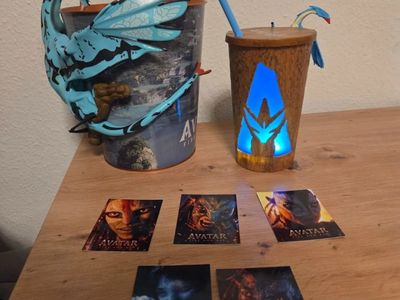 Avatar 3 Fire and Ash 2025 LED Mug and Popcorn Bucket with Collectible Card Menu