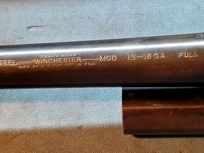 Winchester Model 12 16 Gauge Barrel