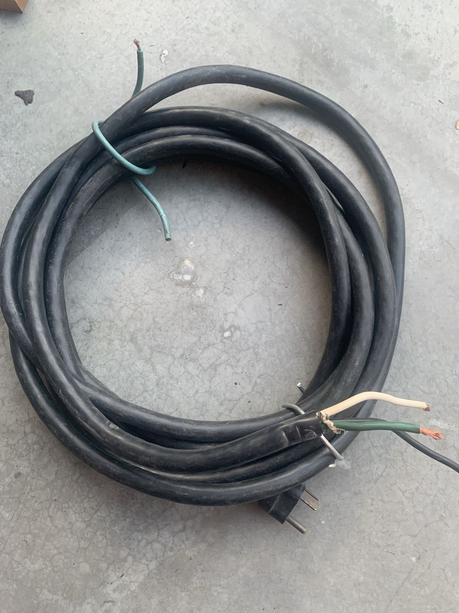 Heavy Duty 30 Amp Electrical Power Unit Cord with Plug and Exposed Wires