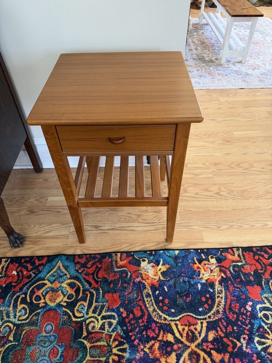 Wood Side Table Made In Denmark