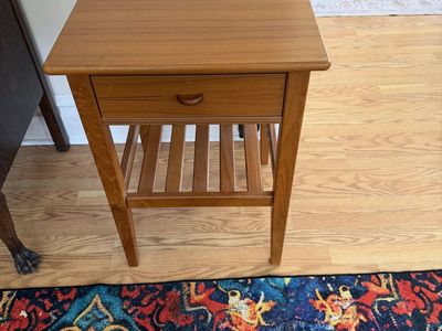 Wood Side Table Made In Denmark