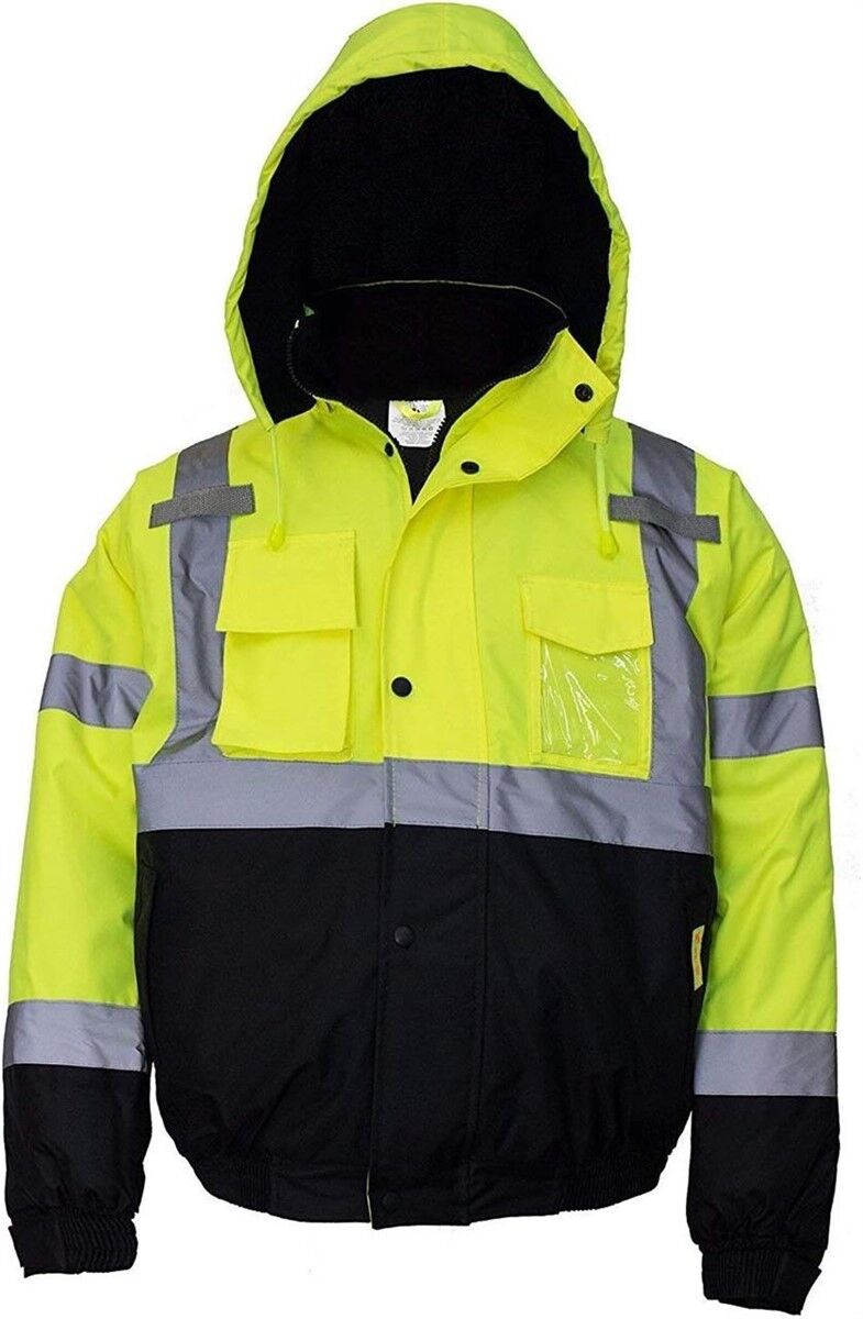 Bomber Jacket, Waterproof 3X, ANSI Class 3 Hi-Vis