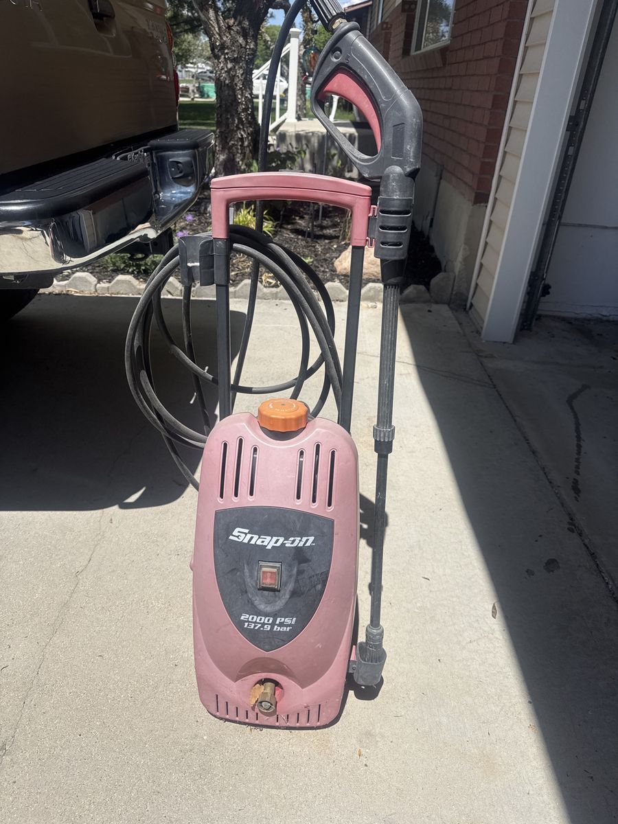 Snap on power washer