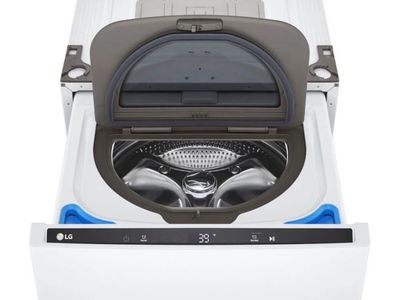 LG SideKick Pedestal Washer White