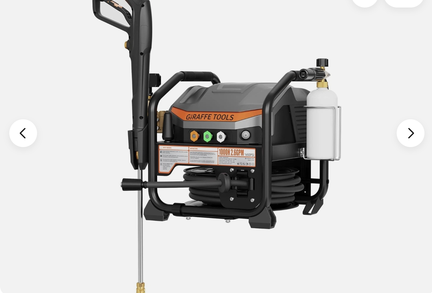 New in Box, Retractable Electric Pressure Power Washer UltraFlow Max 2.6GPM