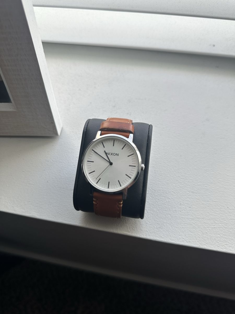 Nixon Porter Brown Leather Unisex Watch A1058-2442