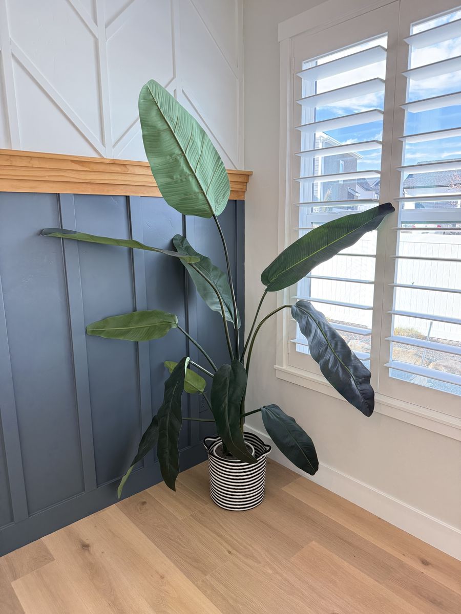Large Faux Banana Leaf Plant