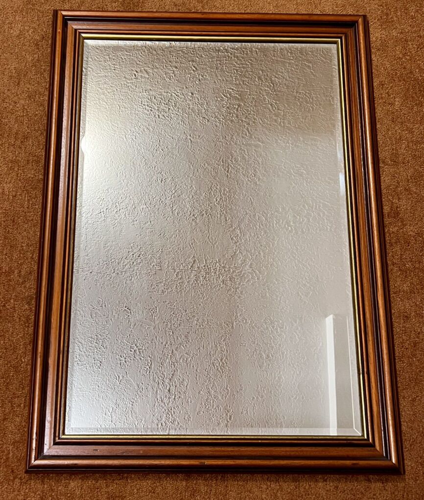 Wood-Framed Mirror