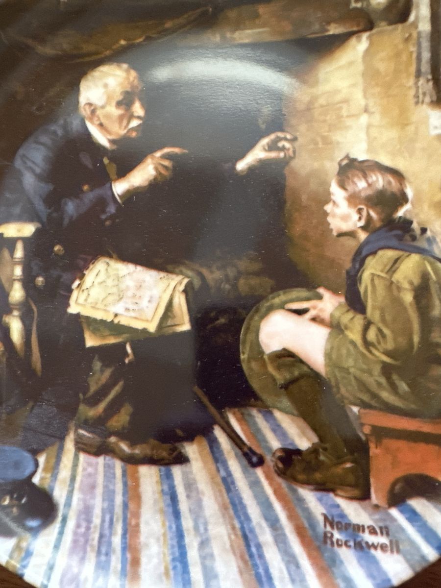 Norman Rockwell Collector Plate The Veteran