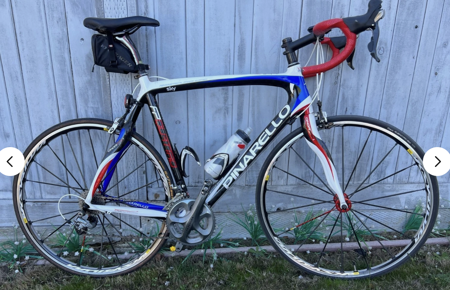 Pinarello FP Team Carbon Road Bike — Shimano Ultegra — Mavic Ksyrium Wheels — Team Sky Colors