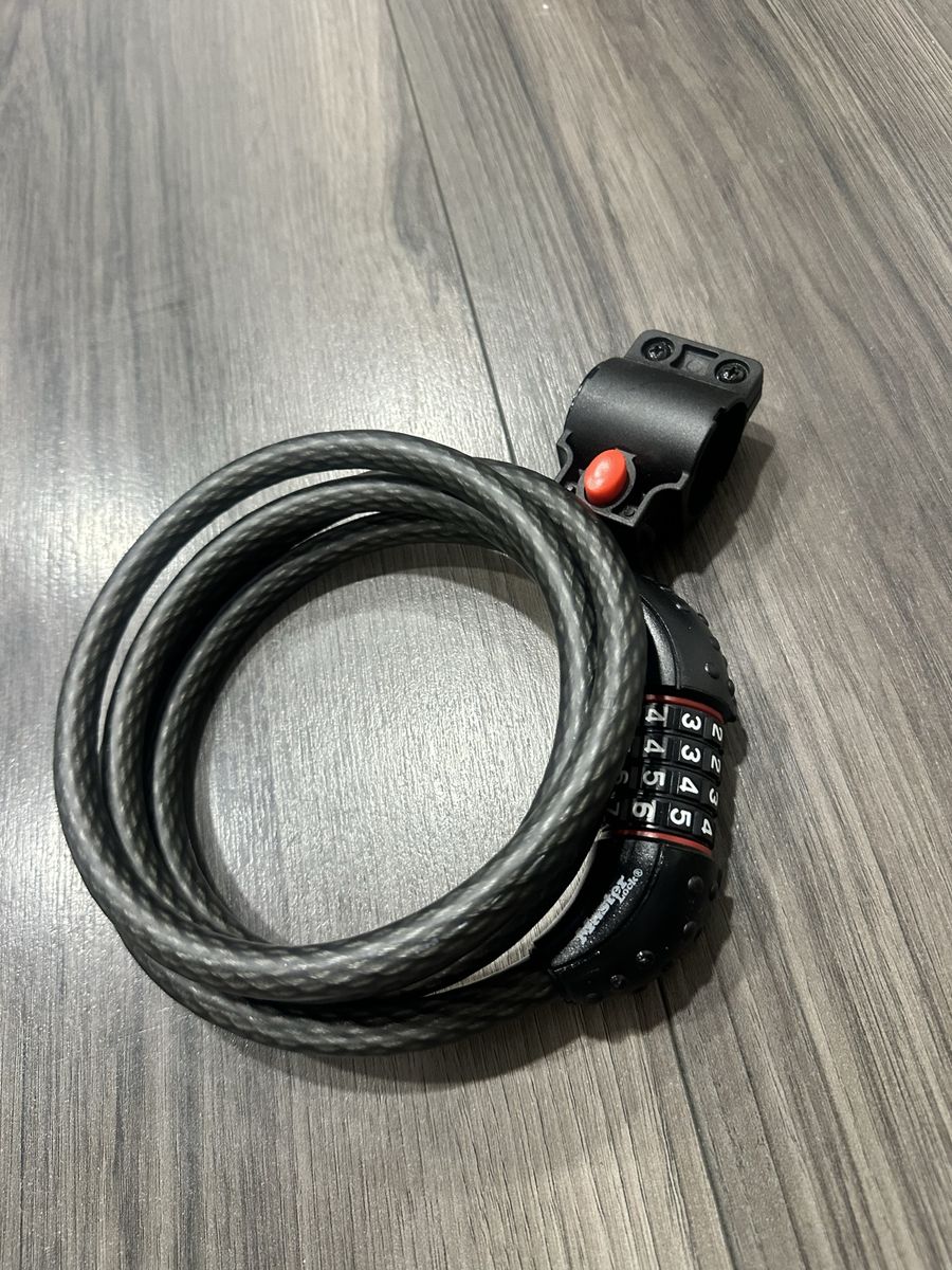 Master Lock Resettable Combination Cable Bike Lock with Frame Mount
