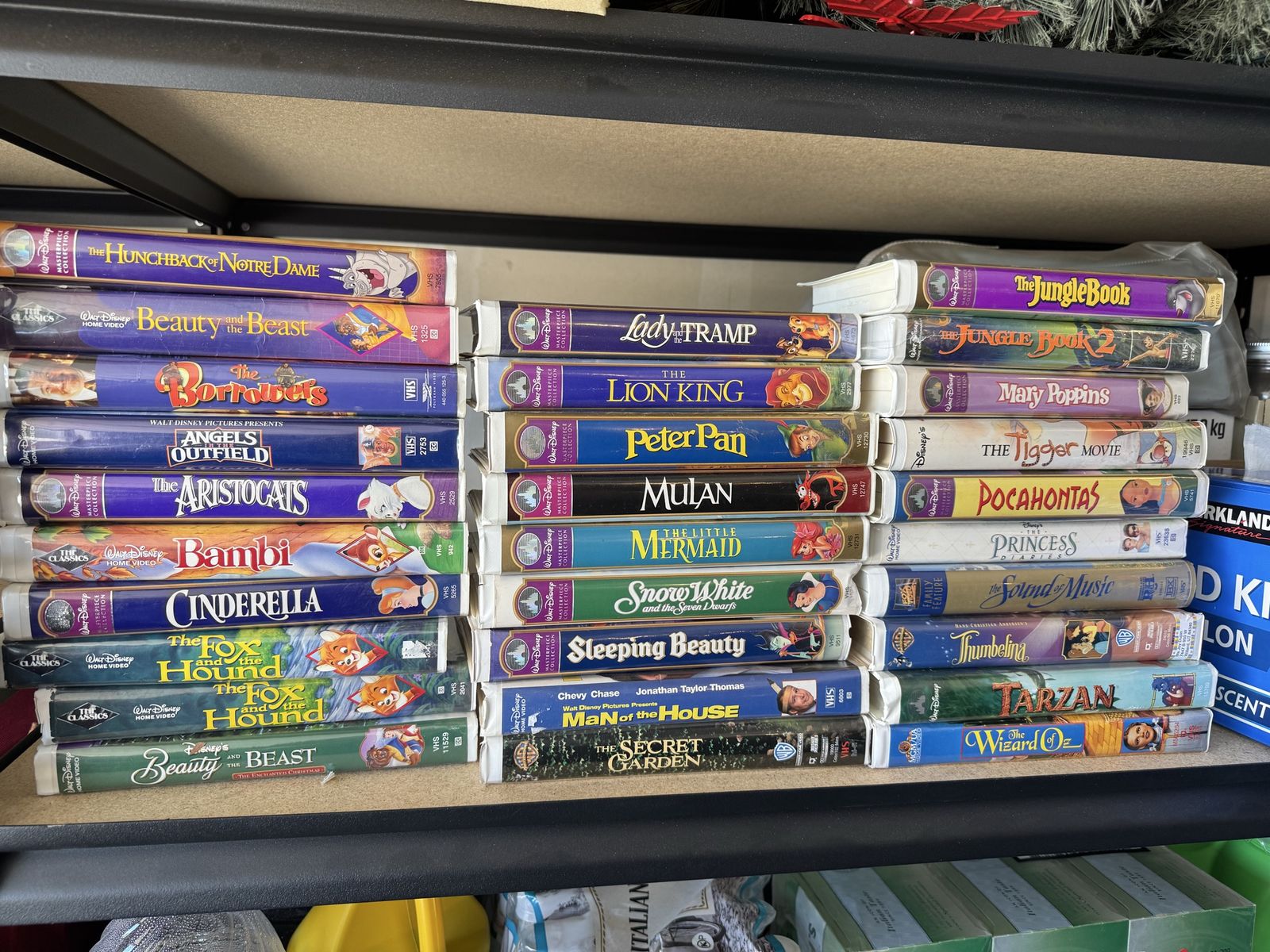 Vintage Disney VHS Masterpiece Collection - 20+ Classic Movies (Beauty & the Beast, Lion King, Mulan)