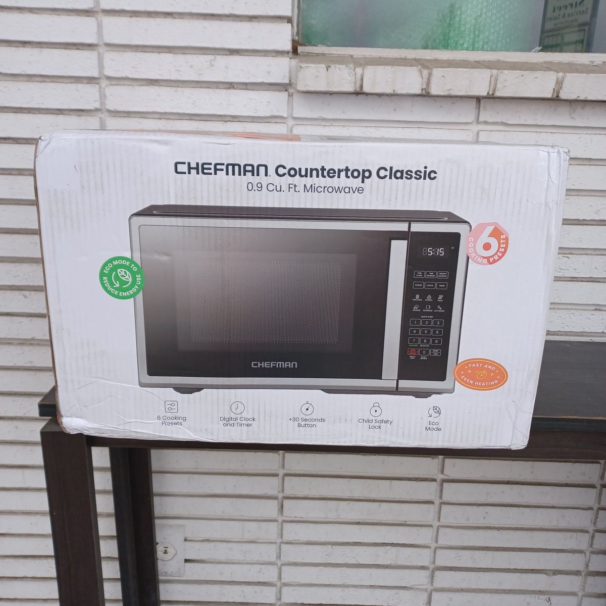 Chef man countertop microwave