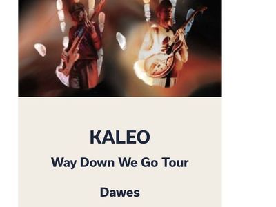 2 Kaleo 'Way Down We Go Tour' Concert Tickets - Red Butte Gardens - July 12, 2026