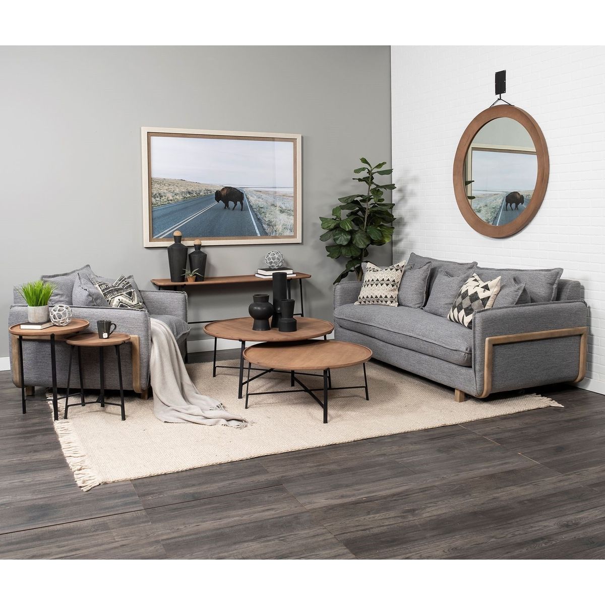 Mercana Living Room Set – Sofa + Armchair