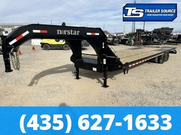 8.5x32 Norstar Iron Bull FXG Gooseneck Equipment Trailer - 23K GVWR - Engineered Neck