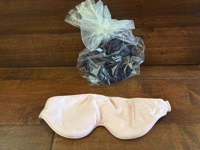 New Silk & Bamboo Rayon Eye Masks Pink or Black