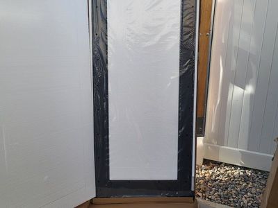 Black 32" x 80" Interior Door w/Clear Glass Panel* Qty-1